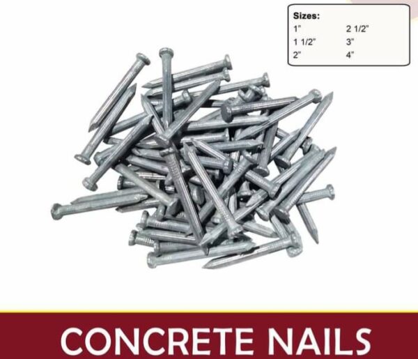 CONCRETE NAILS ASSORTED SIZE