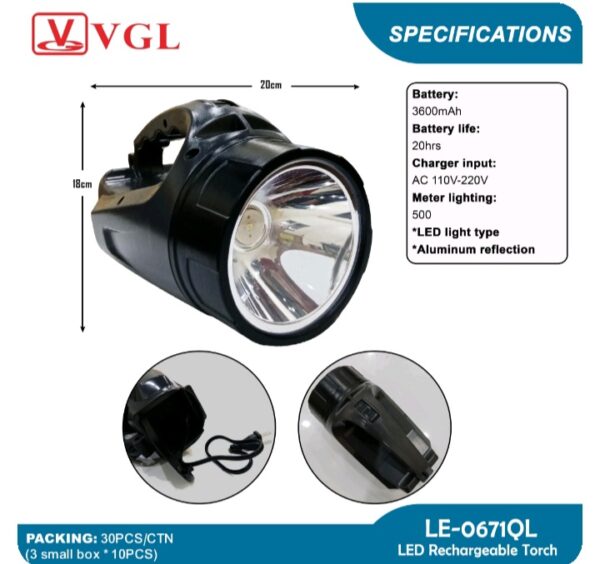 FLASHLIGHT VGL WITH SLING