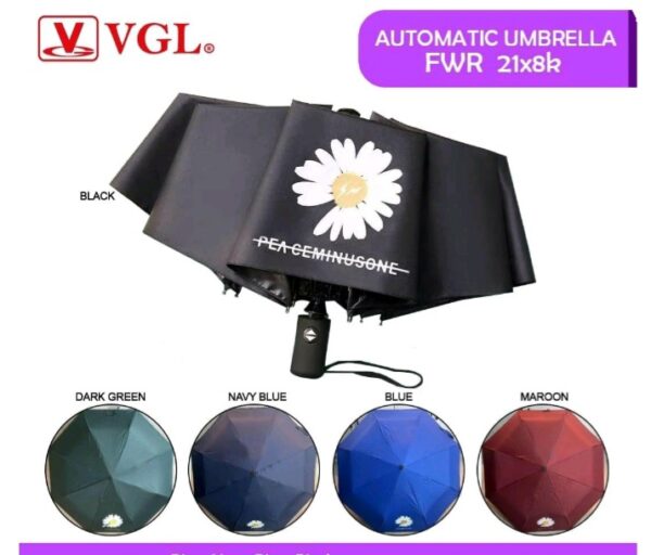 AUTOMATIC UMBRELLA 3FOLD PLAIN COLOR