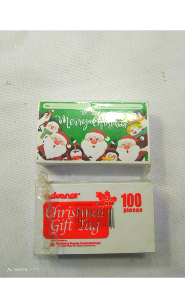 ADVANCE CHRISTMAS GIFT TAG 100PCS