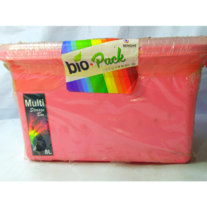 BENGAR PLASTIC WARE BIO PACK MULTI STORAGE BOX 8L CAMPING SET WITH PLATE