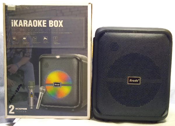 BRODU IKARAOKE BOX 2 MICROPHONE INCLUDE 8