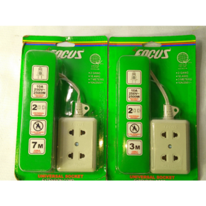 FOCUS EXTENSION CORDS UNIVERSAL OUTLET 2ANG