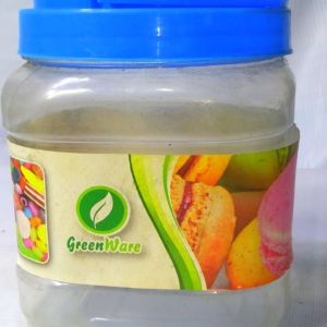CANDY JAR GREEN WARE CANISTER PET-19