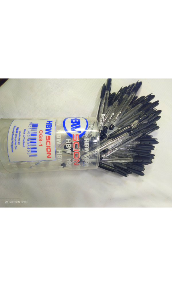 BALLPEN HBW SCION GEL PEN BLACK 0.5MM OG8
