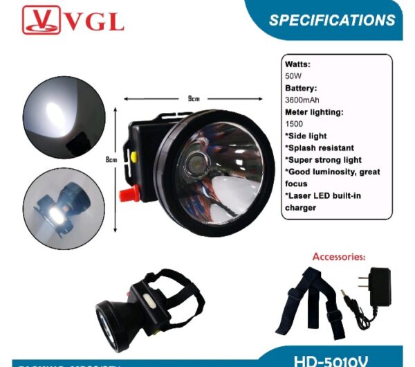 HEADLAMP VGL DAMER HD-5010V 230