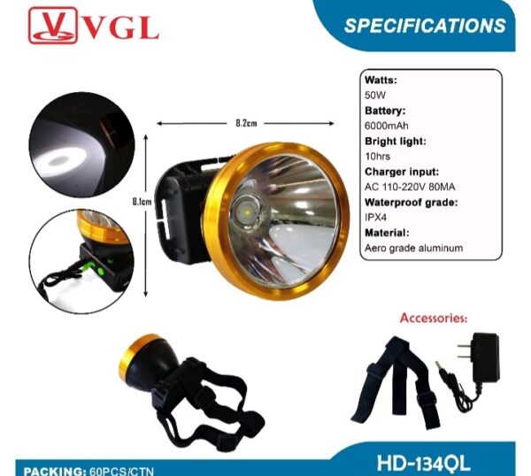 HEADLAMP VGL HD-134QL