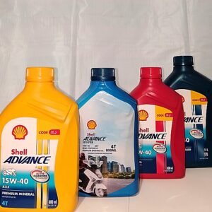 SHELL ADVANCE OIL RED,YELLOW,BLUE