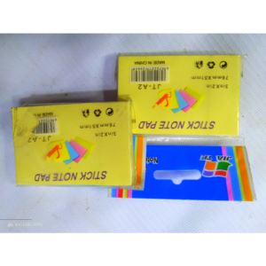 STICKY NOTE,NOTE PAD 3INx2IN-76MMx51MM-JT-2