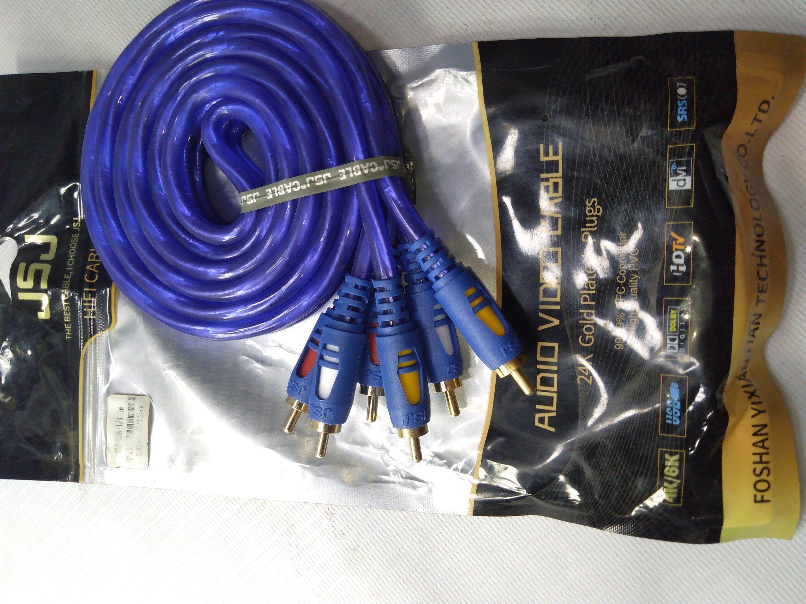 H-DUTY JSJ HIFI 3RCA TO 3RCA CABLE 1.5METER