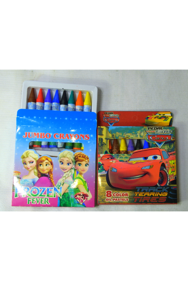 JUMBO CRAYONS 8COLOR-OIL PASTELS NO-7008