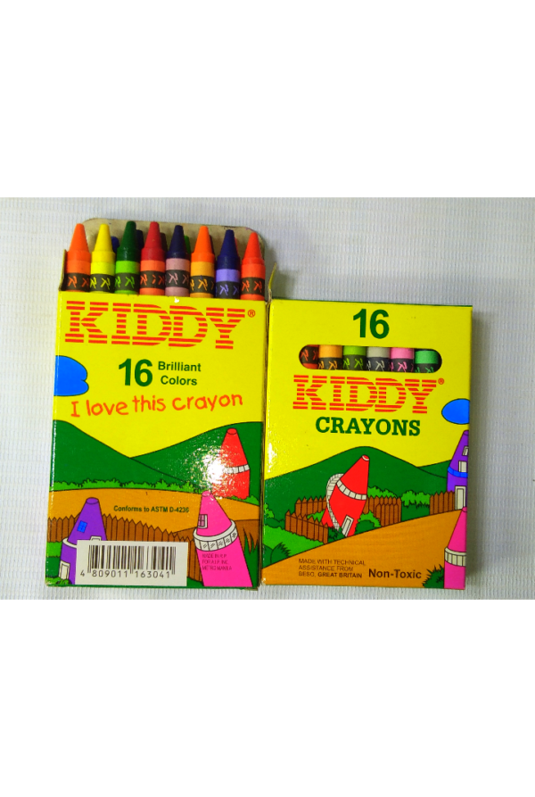 KIDDY CRAYONS 16COLORS