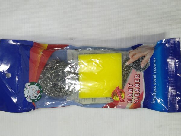 CLEANER STAINLESS STEEL SET SCOURER