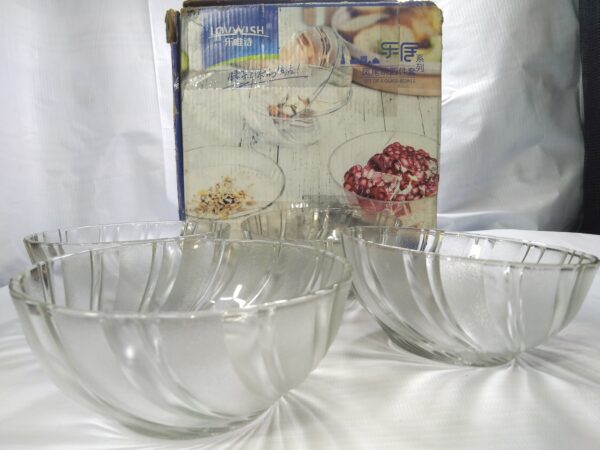 LOVWISH GLASS BOWL SET 4N1