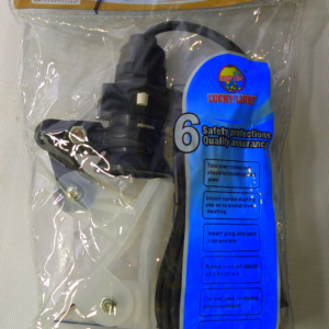 LUCKY LIGHT SOCKET OUTLETS AND EXTENSION CORDS WITH CLIP 5M
