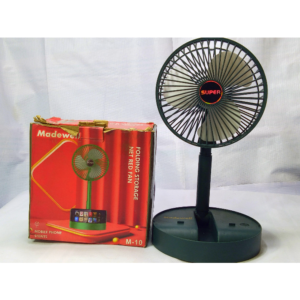 MADEWELL FOLDING STORAGE FAN WITH MOBILE PHONE STAND M-10