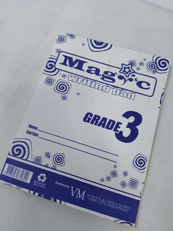 MAGIC WRITING PAD GRADE 3 148x200MM 80LVS