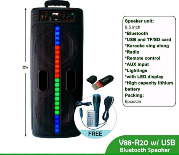 BLUETOOTH SPEAKER WITH USB AND MIKE VGL