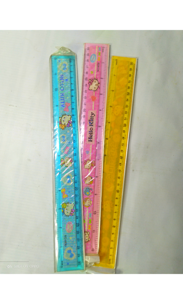 RULER COLORED 12'' TRANSPARENT 12RR