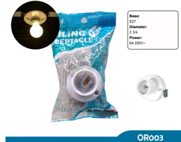 BULB HOLDER FSL 3X3 NO-OR003