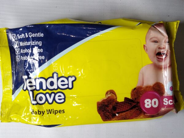 TENDER LOVE Baby Wipes 80 Scented