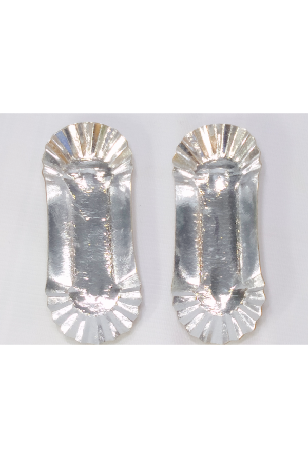HOTDOG PLATE SILVER 50PCS