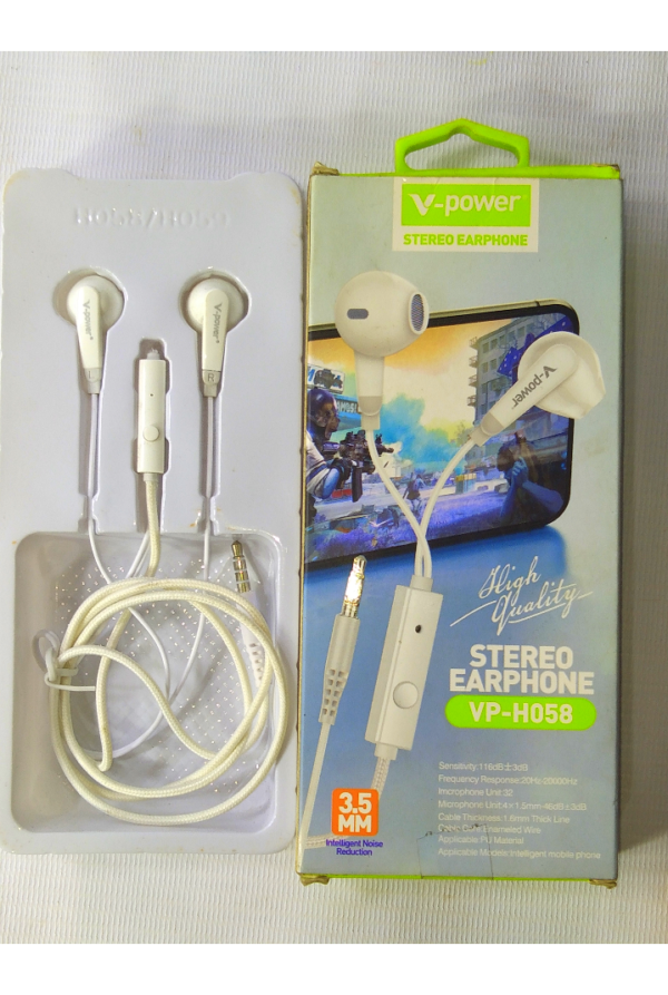 V-POWER STEREO EARPHONE 3.5MM VP-H058