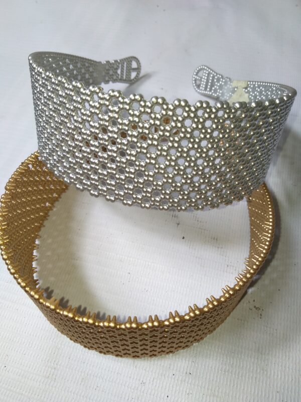HEADBOND #119 HB20 GOLD AND SILVER