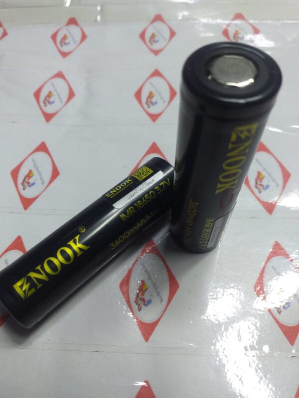ENOOK 18650 RECHARGEABLE BATTERY 3600MAH 35A 3.7V LITHIUM BATTERY