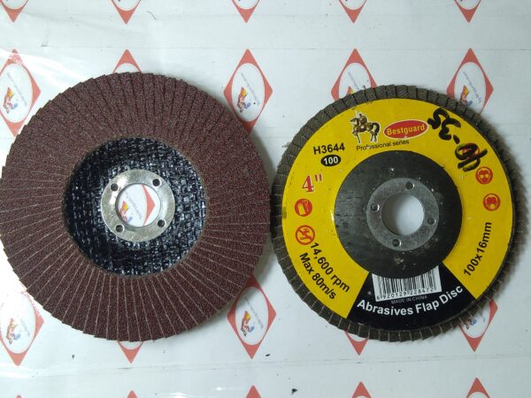 BESTGUARD ABRASIVES FLAP DISC #100 100x16MM 4''