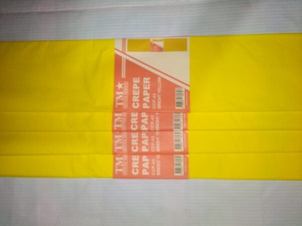 CREPE PAPER BRIGHT YELLOW