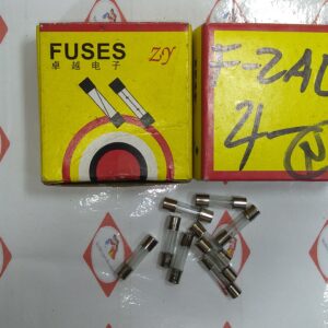 FUSE GLASS SHORT 2A 220V F-2A