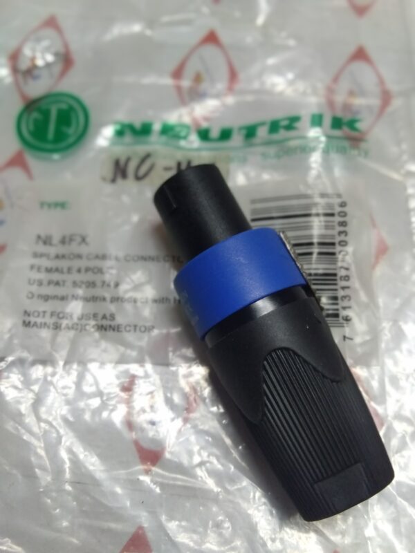 NEUTRIK SPEAKON CABLE CONNECTOR FEMALE 4POLE
