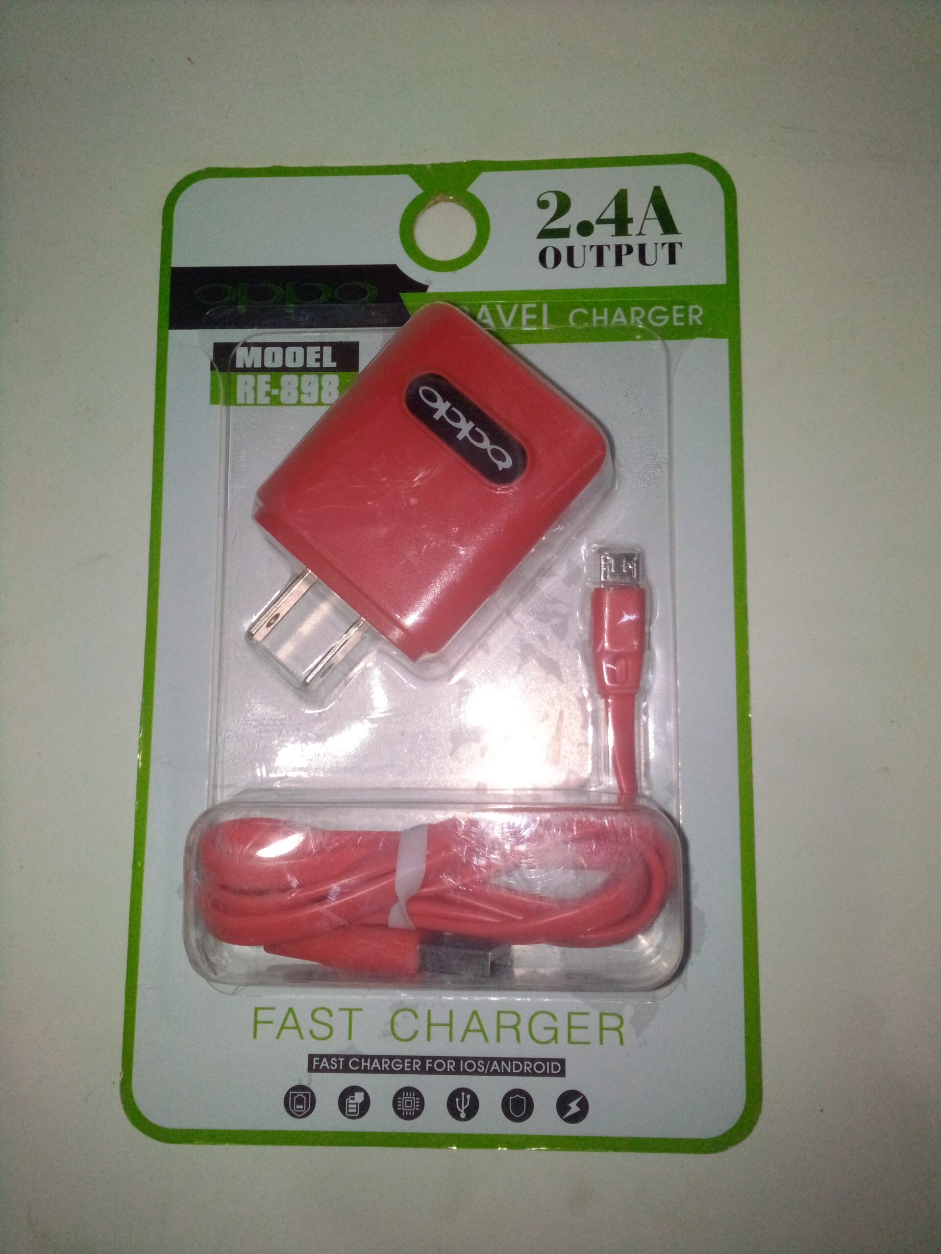 OPPO TRAVEL CHARGER MICRO TYPE/V8  RE-898