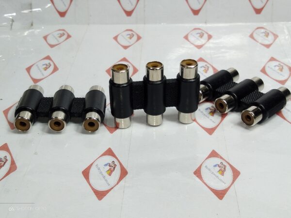 3RCA TO 3RCA JACK COUPLER