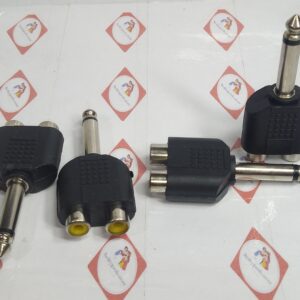 RCA JACK 2 TO PL-55 PLUG MONO