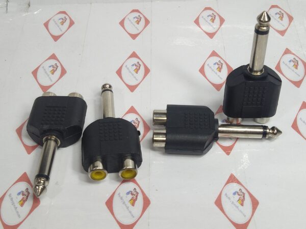 RCA JACK 2 TO PL-55 PLUG MONO