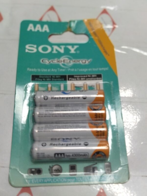 SONY TRIPLE AAA RECHARGEABLE