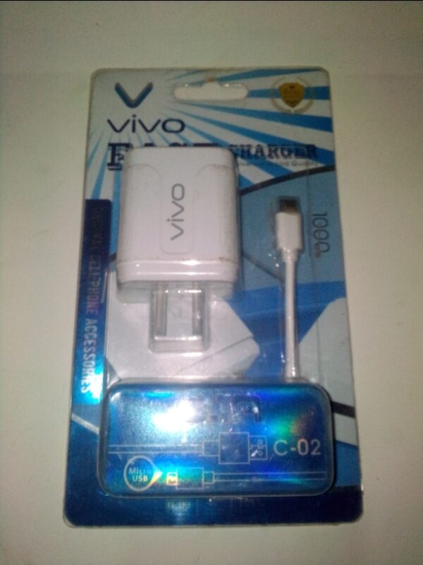 VIVO FAST CHARGER V8/MICRO TYPE C-02