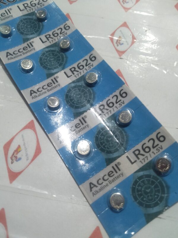 ACCELL ALKALINE WATCH BATTERY LR626 177 1.5V
