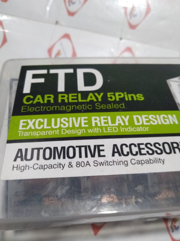 FTD CAR HORN RELAY 5PINS EXCLUSIVE RELAY DESIGN TRANSPARENT