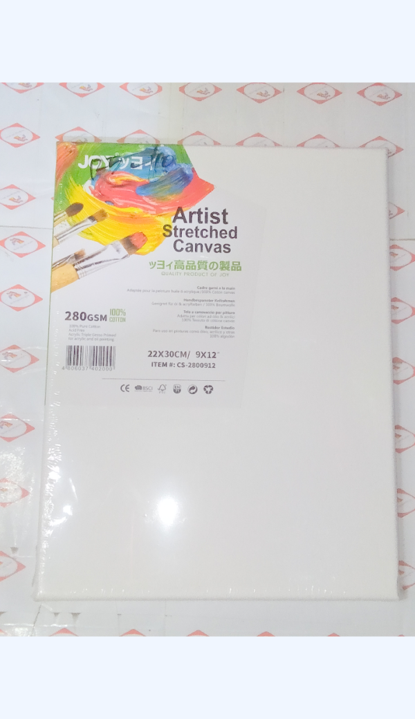 JOY ARTIST STRECHED CANVAS 280GSM 22X30CM 9X12''