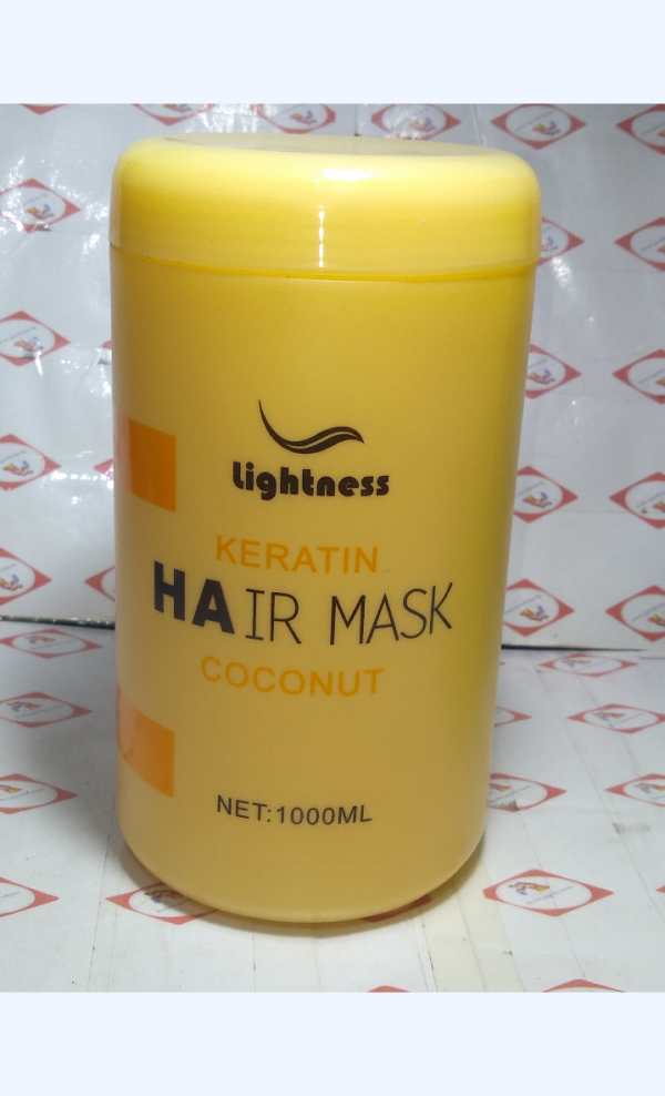 LIGHTNESS KERATIN HAIR MASK 1000ML COCONUT WALNUT - Image 2