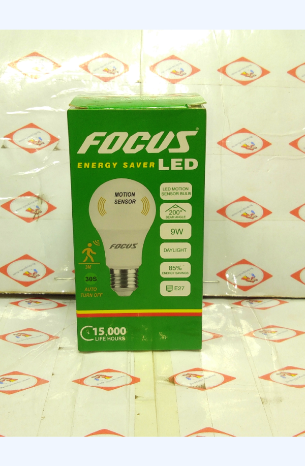FOCUS LED MOTION SENSOR BULB 9W