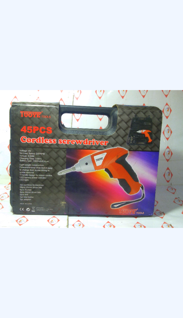 TUOYE 45PCS CORDLESS SCREWDRIVER A1-979