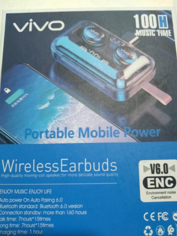 VIVO TRUE WIRELESS EARBUDS BLUETOOTH 6.0 - Image 3
